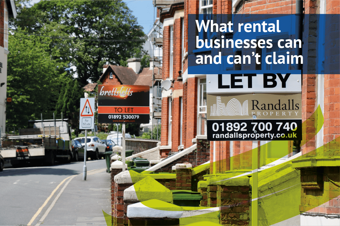 What rental businesses can and can't claim